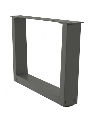 Gambe Tavolo Pranzo a V 2 pz Antracite 50x(30-31,3)cm Acciaio