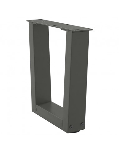 Gambe Tavolo Pranzo a V 2 pz Antracite 40x(30-31,3)cm Acciaio