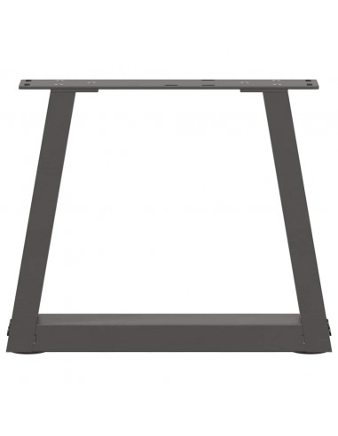 Gambe Tavolo Pranzo a V 2 pz Antracite 40x(30-31,3)cm Acciaio