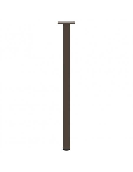 Gambe per Tavolino 4 pz Acciaio Naturale 72-74 cm in Acciaio