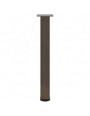 Gambe per Tavolino 4 pz Acciaio Naturale 72-74 cm in Acciaio
