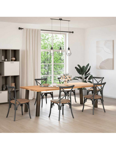 Gambe per Tavolino 4 pz Acciaio Naturale 72 cm in Acciaio