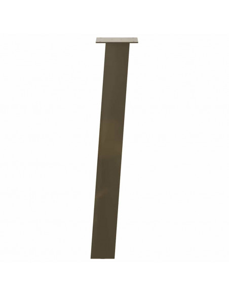 Gambe per Tavolino 4 pz Acciaio Naturale 72 cm in Acciaio