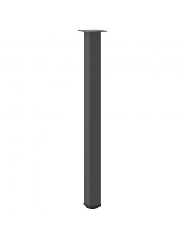 Gambe per Tavolino 4 pz Antracite 110-112 cm in Acciaio