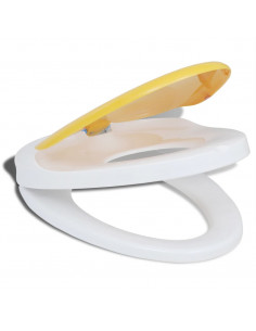 Copriwater Ammortizzato Bianco e Giallo per Adulti/Bambini 2