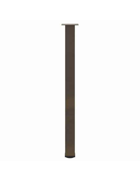 Gambe per Tavolino 4 pz Acciaio Naturale 110-112 cm Acciaio