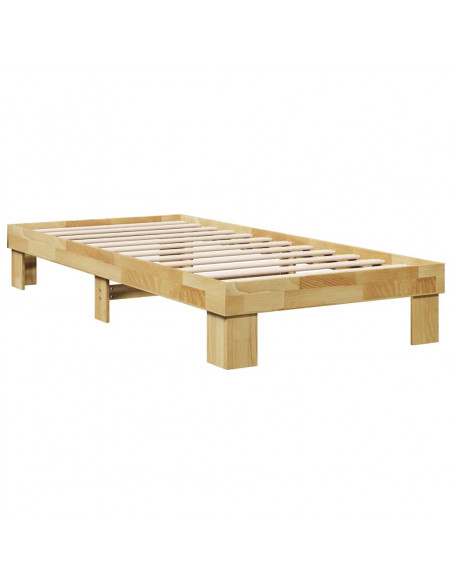 Struttura Letto Senza Materasso 90x190 cm in Legno di Rovere