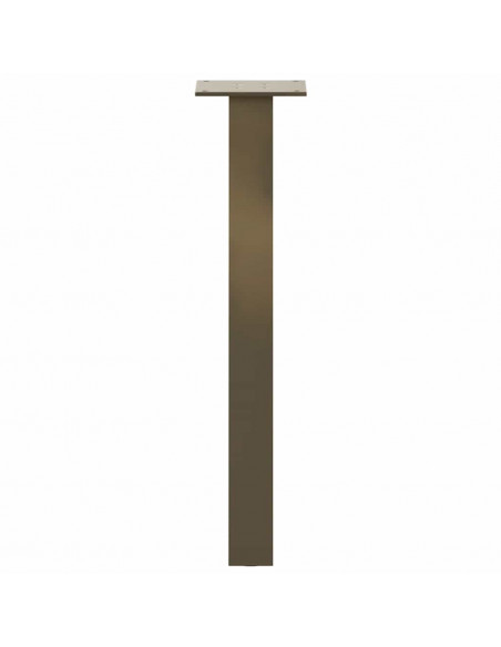 Gambe per Tavolino 4 pz Acciaio Naturale 30 cm in Acciaio