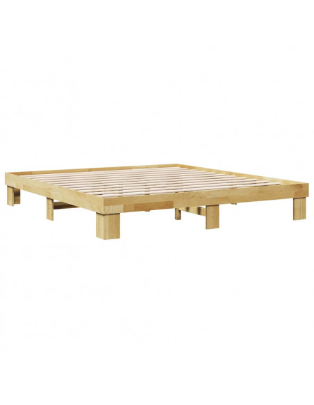 Struttura Letto Senza Materasso 180x200 cm in Legno di Rovere