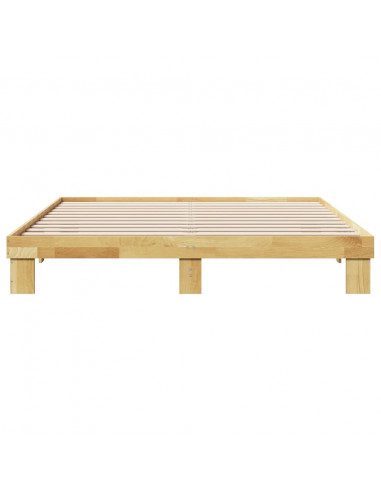 Struttura Letto Senza Materasso 180x200 cm in Legno di Rovere