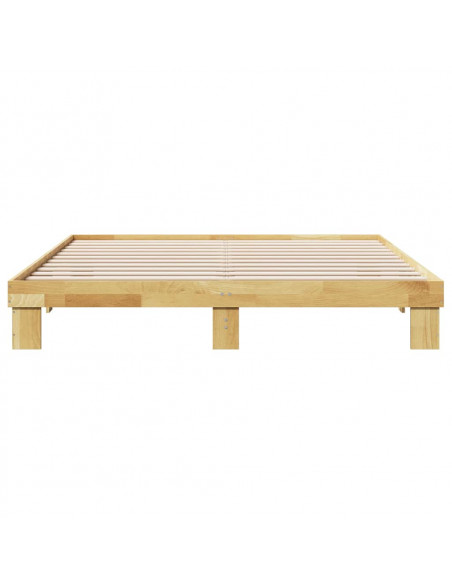 Struttura Letto Senza Materasso 180x200 cm in Legno di Rovere