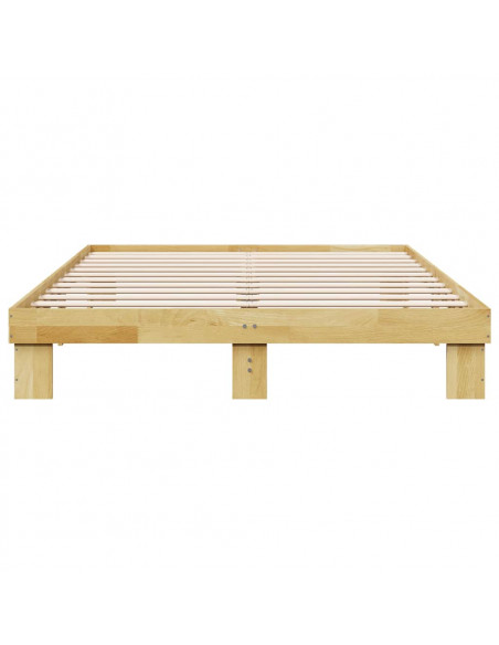 Struttura Letto Senza Materasso 160x200 cm in Legno di Rovere