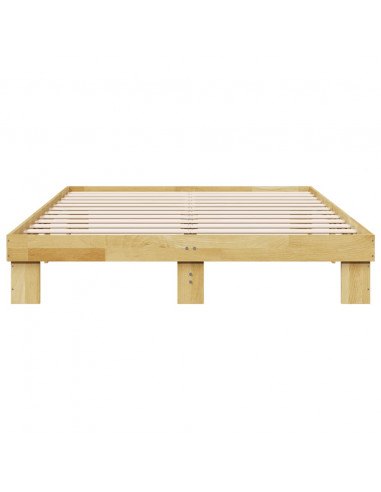Struttura Letto Senza Materasso 150x200 cm in Legno di Rovere