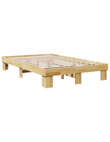 Struttura Letto Senza Materasso 120x200 cm in Legno di Rovere