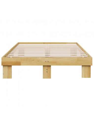 Struttura Letto Senza Materasso 120x200 cm in Legno di Rovere