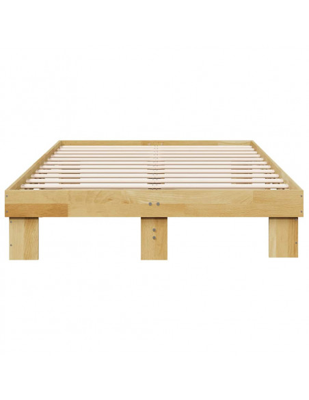 Struttura Letto Senza Materasso 120x200 cm in Legno di Rovere