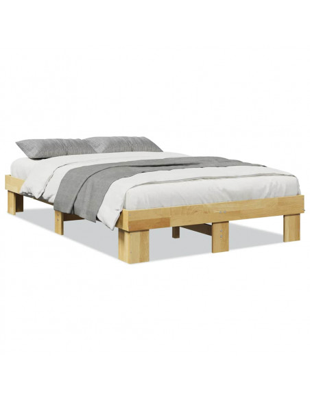 Struttura Letto Senza Materasso 120x190 cm in Legno di Rovere
