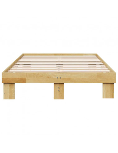 Struttura Letto Senza Materasso 120x190 cm in Legno di Rovere