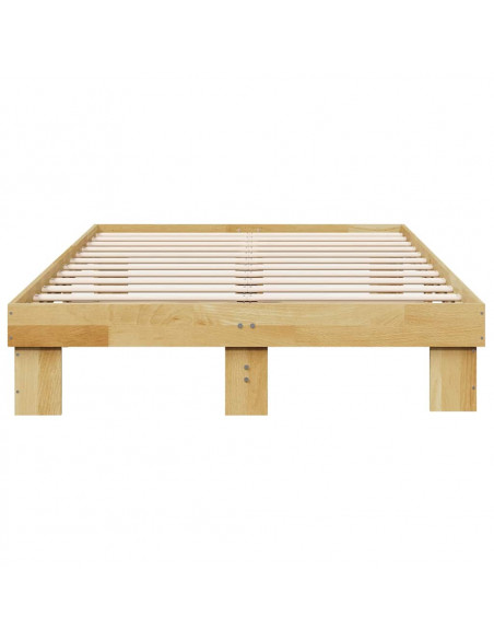 Struttura Letto Senza Materasso 120x190 cm in Legno di Rovere