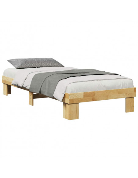 Struttura Letto Senza Materasso 100x200 cm in Legno di Rovere