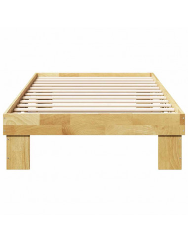 Struttura Letto Senza Materasso 100x200 cm in Legno di Rovere