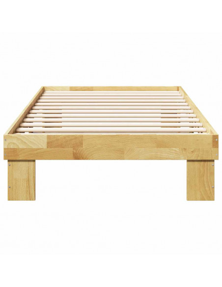 Struttura Letto Senza Materasso 100x200 cm in Legno di Rovere