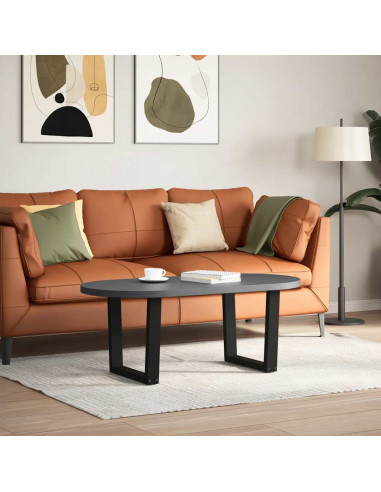 Gambe per Tavolo da Pranzo a V 2 pz Nero 50x(42-43,3)cm Acciaio