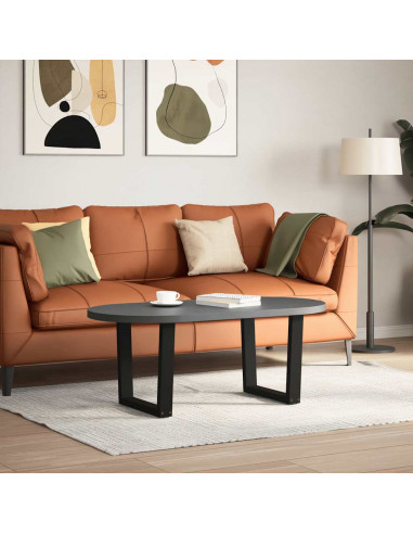 Gambe per Tavolo da Pranzo a V 2 pz Nero 60x(42-43,3)cm Acciaio