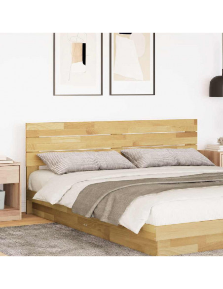 Testiera 180 cm in Legno Massello di Rovere