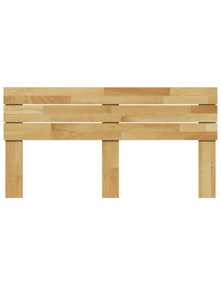 Testiera 135 cm in Legno Massello di Rovere