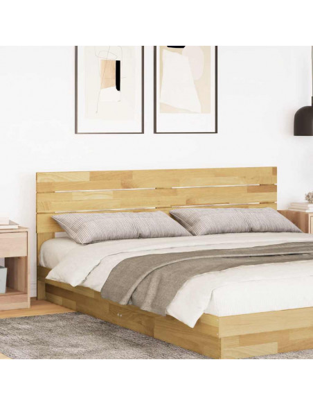 Testiera 200 cm in Legno Massello di Rovere