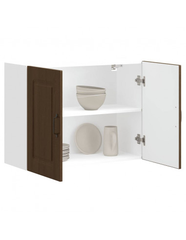 Pensile da Cucina Kalmar Rovere Marrone in Legno Multistrato