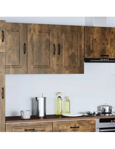 Pensile da Cucina Kalmar Rovere Fumo in Legno Multistrato