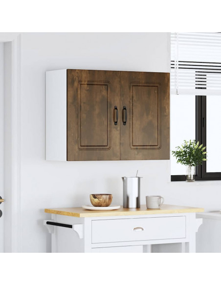 Pensile da Cucina Kalmar Rovere Fumo in Legno Multistrato