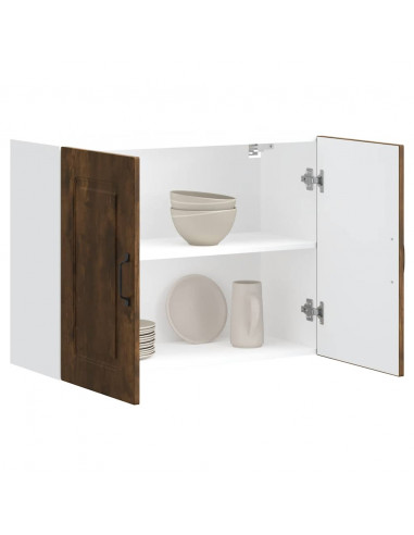 Pensile da Cucina Kalmar Rovere Fumo in Legno Multistrato