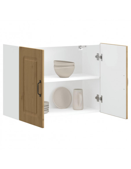 Pensile da Cucina Kalmar Rovere Artigianale Legno Multistrato