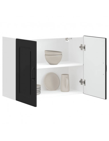 Pensile da Cucina Kalmar Nero in Legno Multistrato