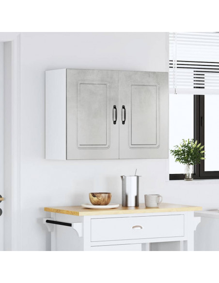 Pensile da Cucina Kalmar Grigio Cemento in Legno Multistrato