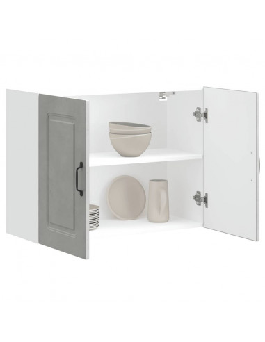 Pensile da Cucina Kalmar Grigio Cemento in Legno Multistrato