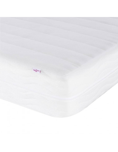 Dormeuse con Materasso Bianca 80x200 cm Legno Massello di Pino