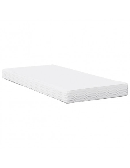 Dormeuse con Materasso Marrone 80x200 cm Legno Massello di Pino