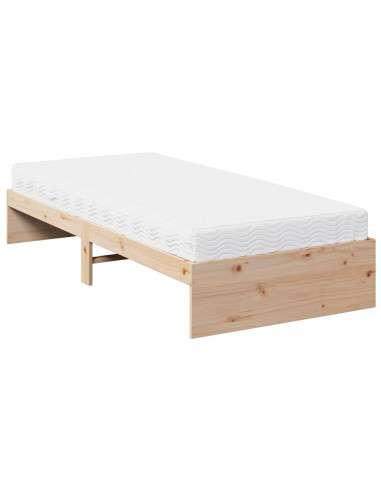 Dormeuse con Materasso 90x200 cm in Legno Massello di Pino