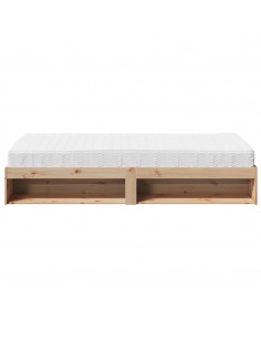 Dormeuse con Materasso 100x200 cm in Legno Massello di Pino 2