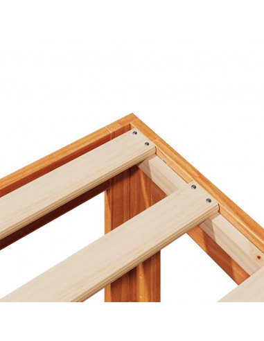 Giroletto Familiare senza Materasso Marrone Cera 240x200 cm