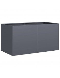 Fioriera Antracite 80x40x40 cm in Acciaio Laminato a Freddo