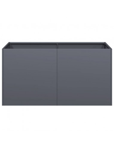 Fioriera Antracite 80x40x40 cm in Acciaio Laminato a Freddo