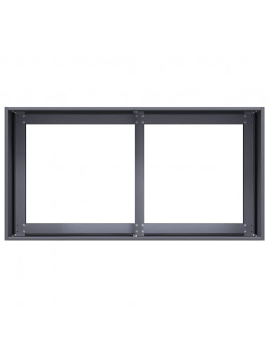 Fioriera Antracite 80x40x40 cm in Acciaio Laminato a Freddo