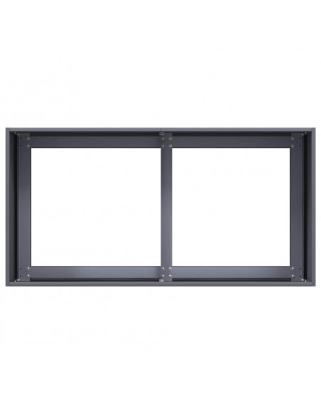 Fioriera Antracite 80x40x40 cm in Acciaio Laminato a Freddo