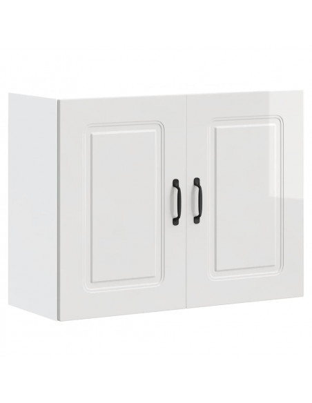 Base da Cucina Kalmar Bianco Lucido in Legno Multistrato