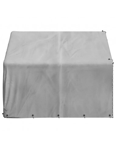 Cuccia per Cani da Esterno con Copertura Acciaio Zincato